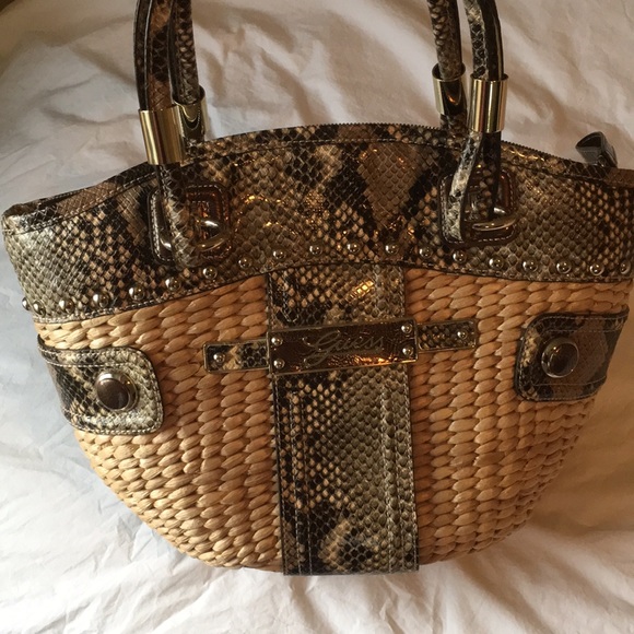 Guess Straw and Python bag - Picture 7 of 7